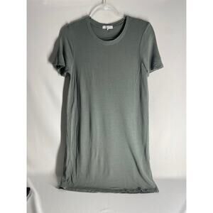Rag & Bone Short Sleeve Sage Green T-shirt Dress Size Small Modal Blend